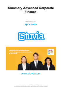 Stuvia-461872-summary-advanced-corporate-finance