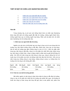 Chapter 13 - Thiet Ke Mot Chien Luoc Marketing Dien Hinh