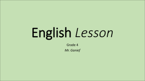 lesson english