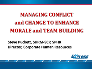 Managing Conflict and Change Presentation - 5-26-15(1)