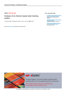 Analysis of an Arduino based solar tracking system