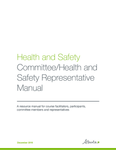 Health & Safety Committee Rep Manual