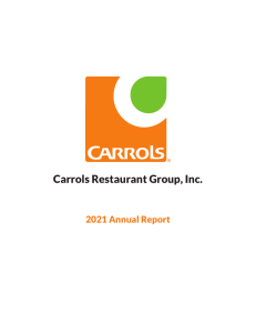 Carrols - 2021 Annual Report