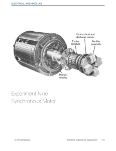 Exp9-Synchronous Motor