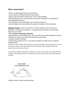 Sexual Desire: Physiology, Psychology, and Hormones