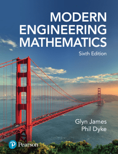 Modern Engineering Mathematics, 6th edition
