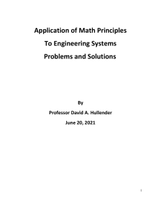 Application of Math Principles to Engineering Systems - Problems and Solutions  6-20-21 (3)