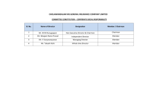 Composition of CSR Committee
