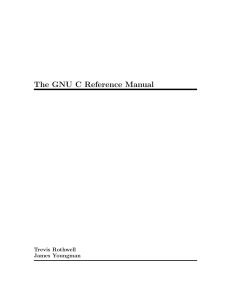 GNU C Reference Manual