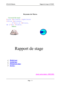 RAPPORT DE STAGE  ONEP