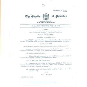 CDA-Ordinance Amendment 1999