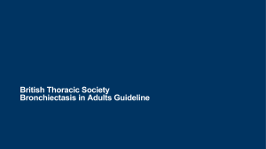Bronchiectasis in Adults Guideline