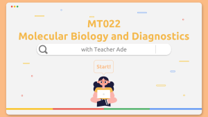 3 - DNA Damage and Repair (1)