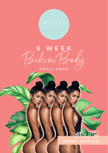 BBR 6 Week Bikini Body Challenge HOME