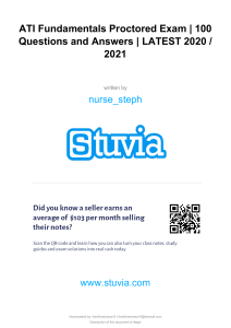 Stuvia 905463 ati fundamentals exam 100 questions and answers latest 2020 2021