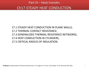 Ch-17 Steady Heat Conduction