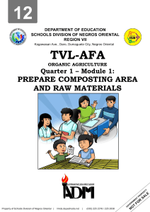 Study on How to Prepare Composting Area and Raw Materials