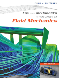 Fox and McDonald's Introduction to Fluid Mechanics, 8th Edition