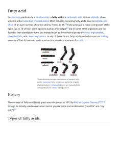 Fatty acid - Wikipedia
