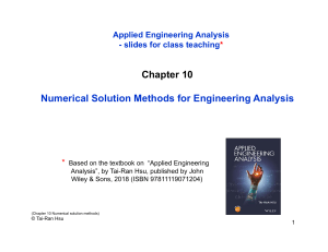 hsu-Chapter 10 Numerical solution methods