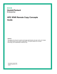 HPE a00057870en us HPE 3PAR Remote Copy Concepts