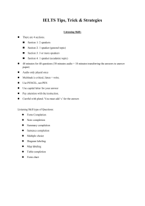 IELTS Listening Skill