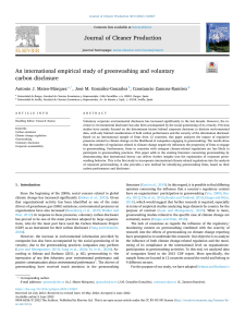 An international empirical study of greenwashing and voluntary carbon disclosure