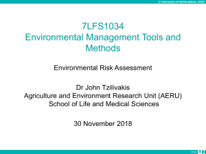7LFS1034 Environmental Management Tools and Methods