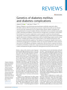 Genetics of Diabetes Mellitus and Complications