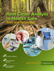 Root Cause Analysis in Health Care