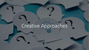 Creative Approaches - Advertising Management  Batra Myers Aaker Pearson 