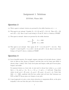 481Assignment1 Solutions