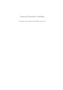 Financial Econometric Modelling Textbook