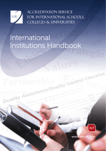 International Institutions Accreditation Handbook