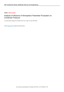 Analysis of Influence of Atmospheric Parameter Flu