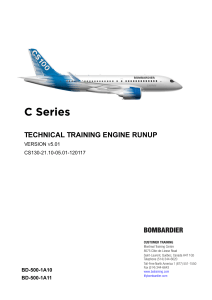 Engine Runup Training Manual - Bombardier CS130