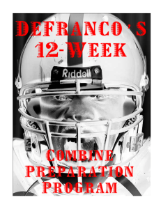 DeFrancos 12 Week Combine Preparation Program