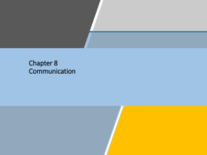 Chapter 8 Communication STudent