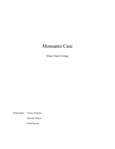 Case 1 Monsanto