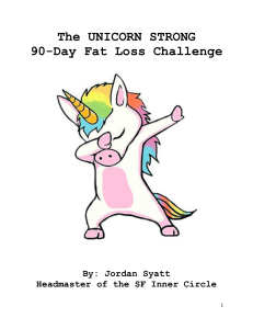 Unicorn Strong 90 Day Challenge Manual