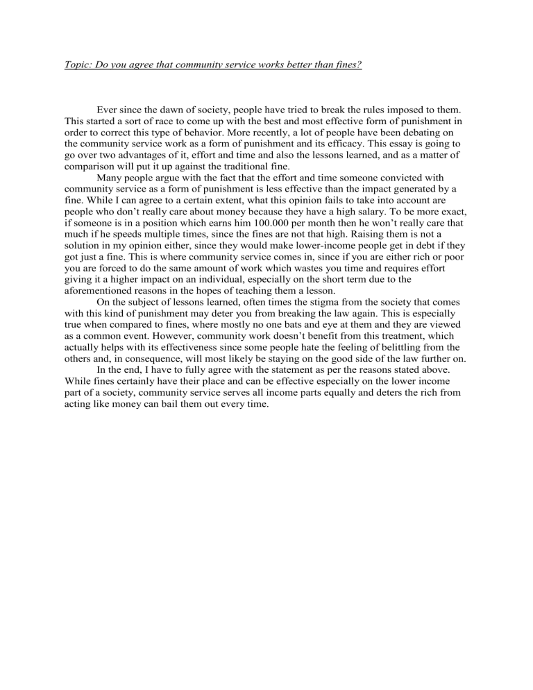 Opinion Essay