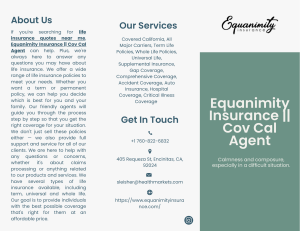 Equanimity Insurance - Cov Cal Agent (Brochure)