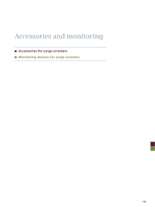 Accesories and monitoring hvsurgearresters