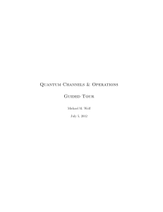 quantum operation