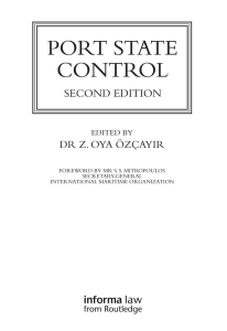 [Shipping monograph series] Özçayir, Z. Oya - Port State Control (2018, Informa Law from Routledge) - libgen.lc