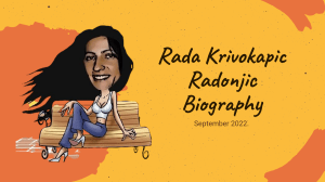 Rada Krivokapic Radonjic Biography