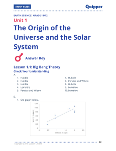 pdfcoffee.com earth-science-shs-unit-1-the-origin-of-the-universe-and-the-solar-system-answer-key-pdf-free