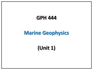 marine geophysics