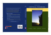 Critical Thinking: A Student's Introduction, 4th Ed