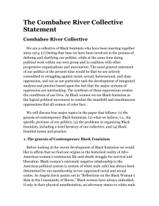 The Combahee River Collective Statement (1977)